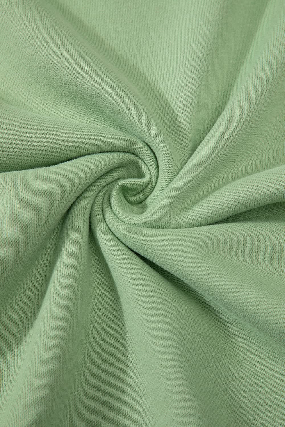 Cozy fleece-lined sweatshirt in smoke green - Love Salve
